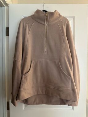 Lululemon Scuba Oversized Funnel Neck Half-Zip Fleece Pullover.